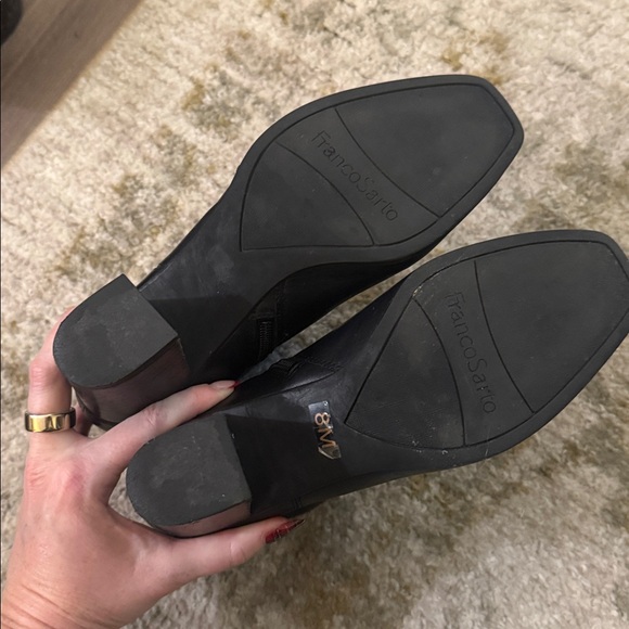 Franco Sarto Women's Ilaria Ankle Boot Sz 8 Black Leather - Picture 9 of 12